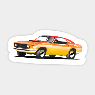 Vintage American Car Sticker